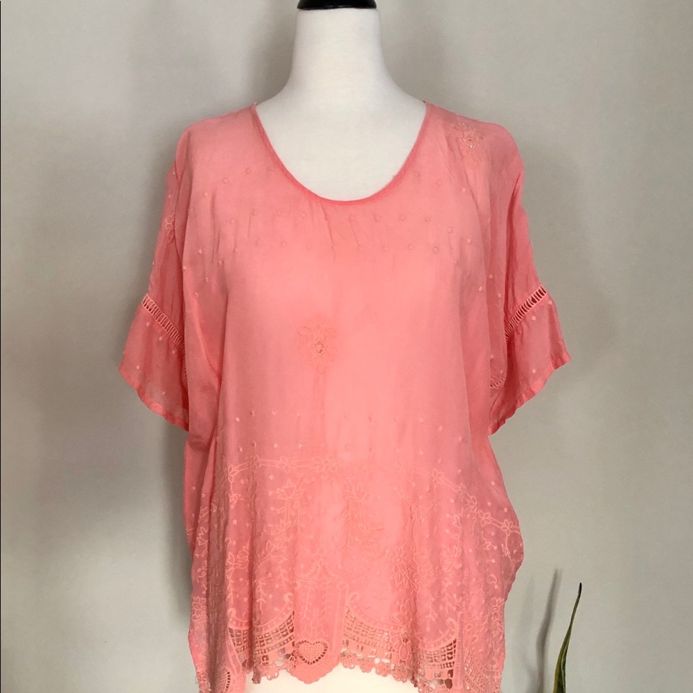 JOHNNY WAS Embroidered Tunic